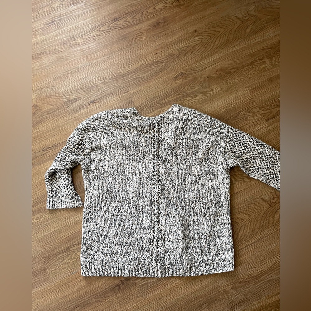 J Jill Open Knit V Neck Sweater - Picture 5 of 8